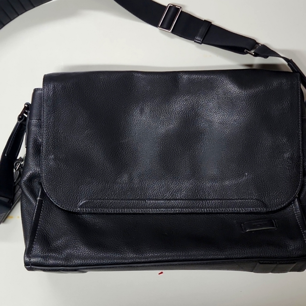 Tumi Leather Letterman Bag